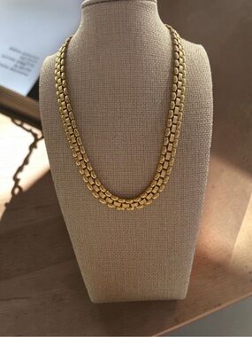 Monet Gold-Tone Double Strand Link Necklace